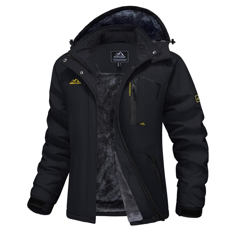 Women's Waterproof Ski Jacket Hooded Fleece Lined Warm Winter Jacket Snow Coat Mountain Windproof Rain Windbreaker FallFreshness Outdoorfun