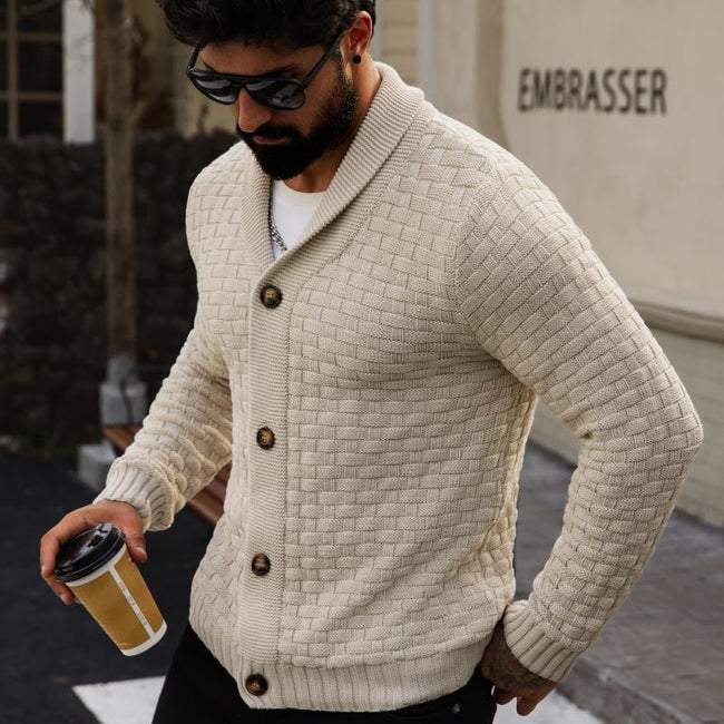 Men's New Fashion Sweater Cardigan, Warm Knitwear for Fall & Winter, Stylish High-End Feel, Perfect for Casual Wear Main Image