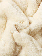 Men's Autumn and Winter Hooded Lamb Woolen Cotton Jacket - Warm and Puffed Full Zipper Jacket with Soft Polyester Lining, Zipper Pockets, Suitable for Cold Weather - Machine Washable, Regular Fit. Menswear Coats Menswear Coats Stylish Tops Beige Casual