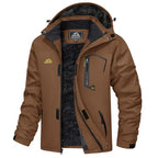 Men's Winter Coats Water Resistant Ski Snow Jacket Warm Fleece Jacket Parka Raincoats With Multi-Pockets FallFreshness Athletic Outerwear Outdoor Sportswear Outdoorfun