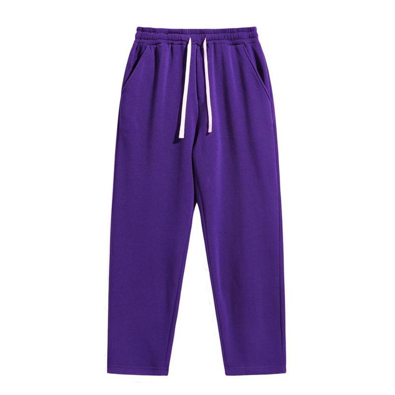 2-Piece Men's Solid Fashion Sweatpants, Versatile Year-Round Wear, Ideal for Autumn and Winter