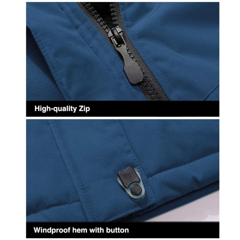 Men's Winter Coats Water Resistant Ski Snow Jacket Warm Fleece Jacket Parka Raincoats With Multi-Pockets FallFreshness Athletic Outerwear Outdoor Sportswear Outdoorfun