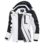 Women's Waterproof Ski Jacket Hooded Fleece Lined Warm Winter Jacket Snow Coat Mountain Windproof Rain Windbreaker FallFreshness Outdoorfun