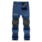 Men's Winter Pants Fleece Lined Ski Snow Pants Water Resistant 4 Zip Pockets Outdoor Work Pants FallFreshness Outdoorfun