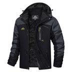 Men's Winter Coats Water Resistant Ski Snow Jacket Warm Fleece Jacket Parka Raincoats With Multi-Pockets FallFreshness Athletic Outerwear Outdoor Sportswear Outdoorfun