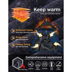 Men's Winter Coats Water Resistant Ski Snow Jacket Warm Fleece Jacket Parka Raincoats With Multi-Pockets FallFreshness Athletic Outerwear Outdoor Sportswear Outdoorfun