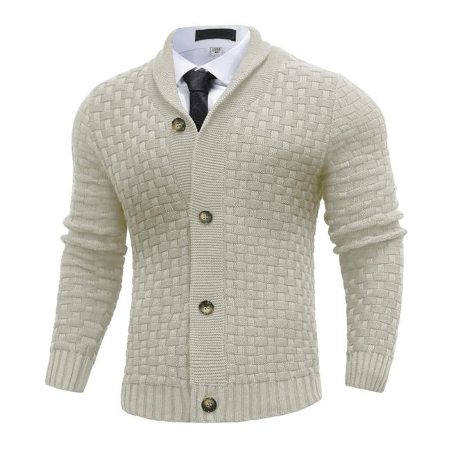 Men's New Fashion Sweater Cardigan, Warm Knitwear for Fall & Winter, Stylish High-End Feel, Perfect for Casual Wear Hover Image