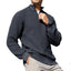 Men’s Cable Knit Quarter-Zip Sweater – Warm Turtleneck Pullover with Zip Collar – Perfect Layer for Cold Days, Casual Fridays & Timeless Everyday Style TikTokShopBlackFriday Christmas gift