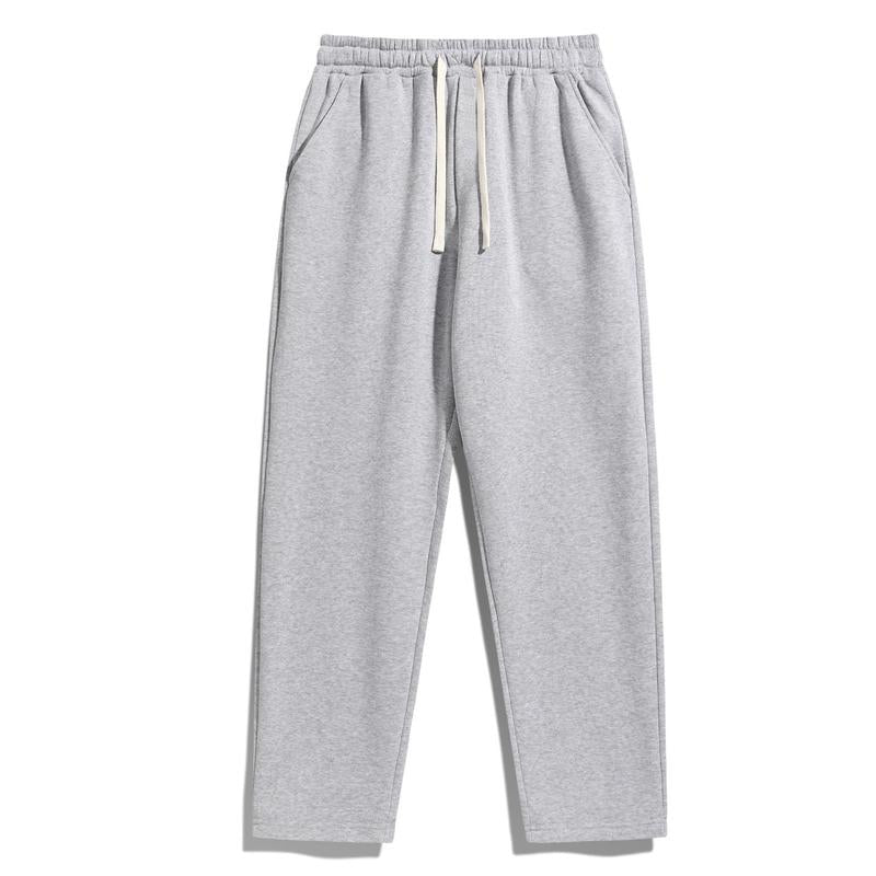 2-Piece Men's Solid Fashion Sweatpants, Versatile Year-Round Wear, Ideal for Autumn and Winter