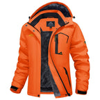 Women's Waterproof Ski Jacket Hooded Fleece Lined Warm Winter Jacket Snow Coat Mountain Windproof Rain Windbreaker FallFreshness Outdoorfun