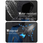 Men's Winter Coats Water Resistant Ski Snow Jacket Warm Fleece Jacket Parka Raincoats With Multi-Pockets FallFreshness Athletic Outerwear Outdoor Sportswear Outdoorfun