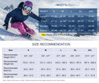 Women's Waterproof Ski Jacket Hooded Fleece Lined Warm Winter Jacket Snow Coat Mountain Windproof Rain Windbreaker FallFreshness Outdoorfun