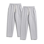 2-Piece Men's Solid Fashion Sweatpants, Versatile Year-Round Wear, Ideal for Autumn and Winter